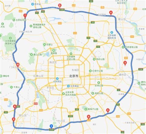北京六环地图高清版图片（北京六环地