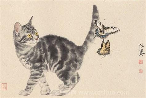 在中国古画里经常出现的猫蝶 在中