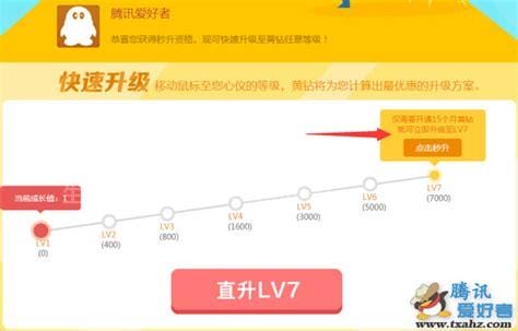 QQ黄钻要升到7级要多长时间