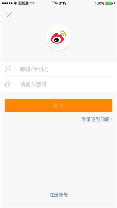 手机新浪微博在线登录