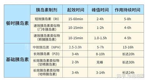 常用胰岛素的种类及用法